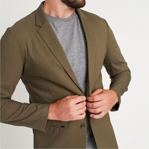 Kit & Ace Commute Navigator Collection Green Zipped Pockets Blazer Jacket